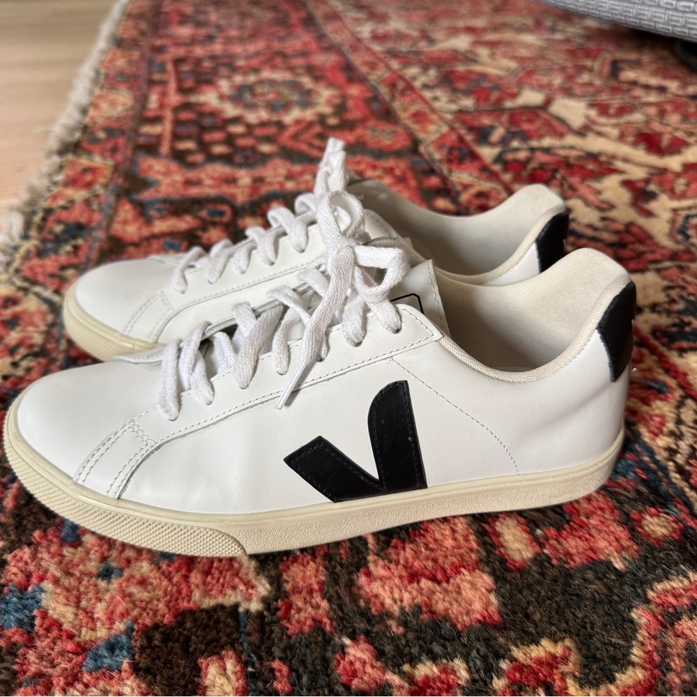 Veja Campo White and Black Sneakers Smooth Grain Leather, from Nordstroms